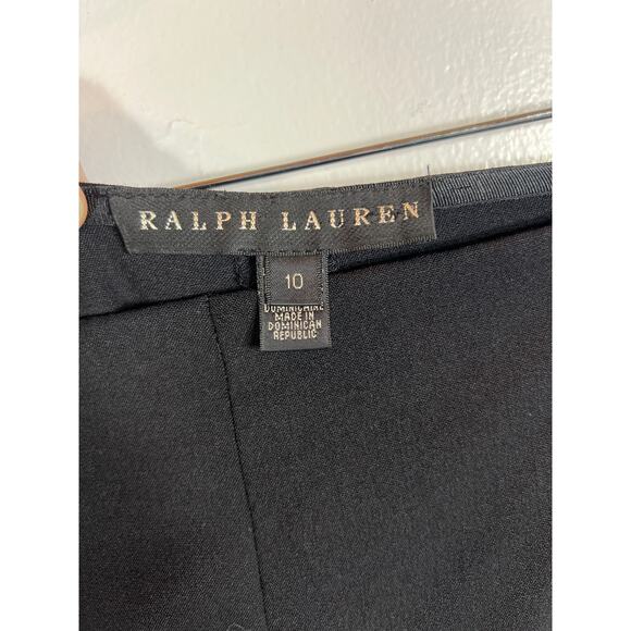 Ralph Lauren Black Label Wide Leg Business Office Pants 10 Wool Blend Capsule - Picture 3 of 9